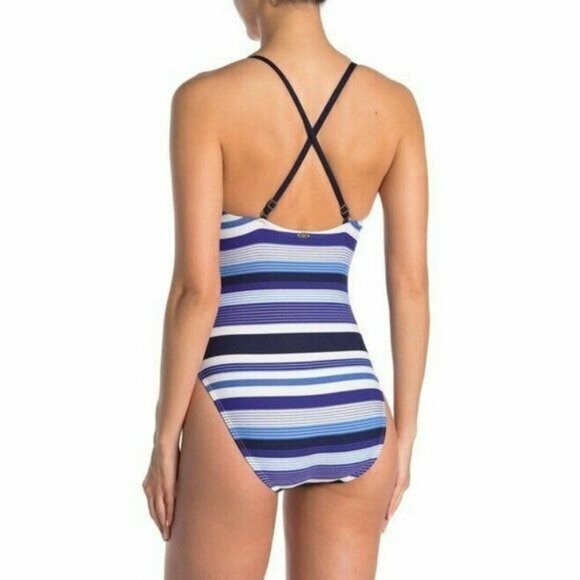 Amoressa by Miraclesuit NWOT Mykonos Calypso Stripe One Piece Swimsuit - Picture 3 of 4
